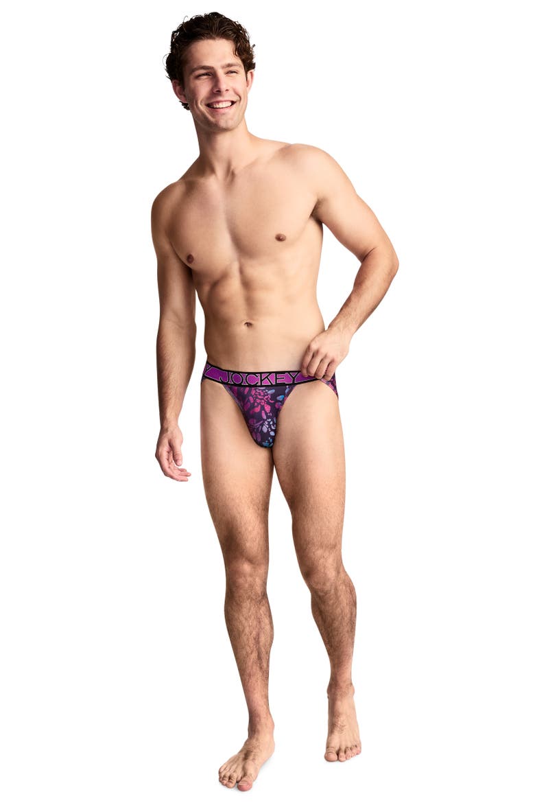 Men's Microfiber Stretch String Bikini - 3 Pack, Alternate, color, Wander Blue