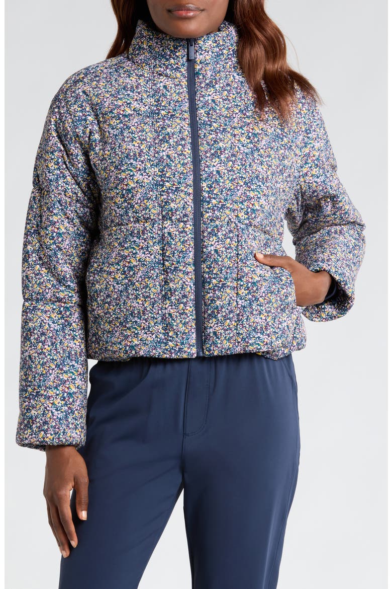 Mont Blanc Floral Jacket, Alternate, color, CREAM BLUE MULTI