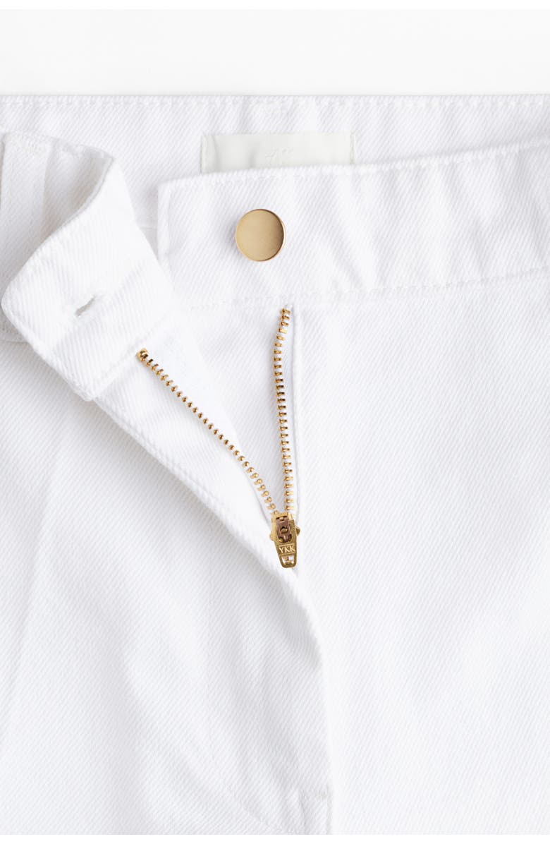 H&M Wide High Jeans, Alternate, color, White