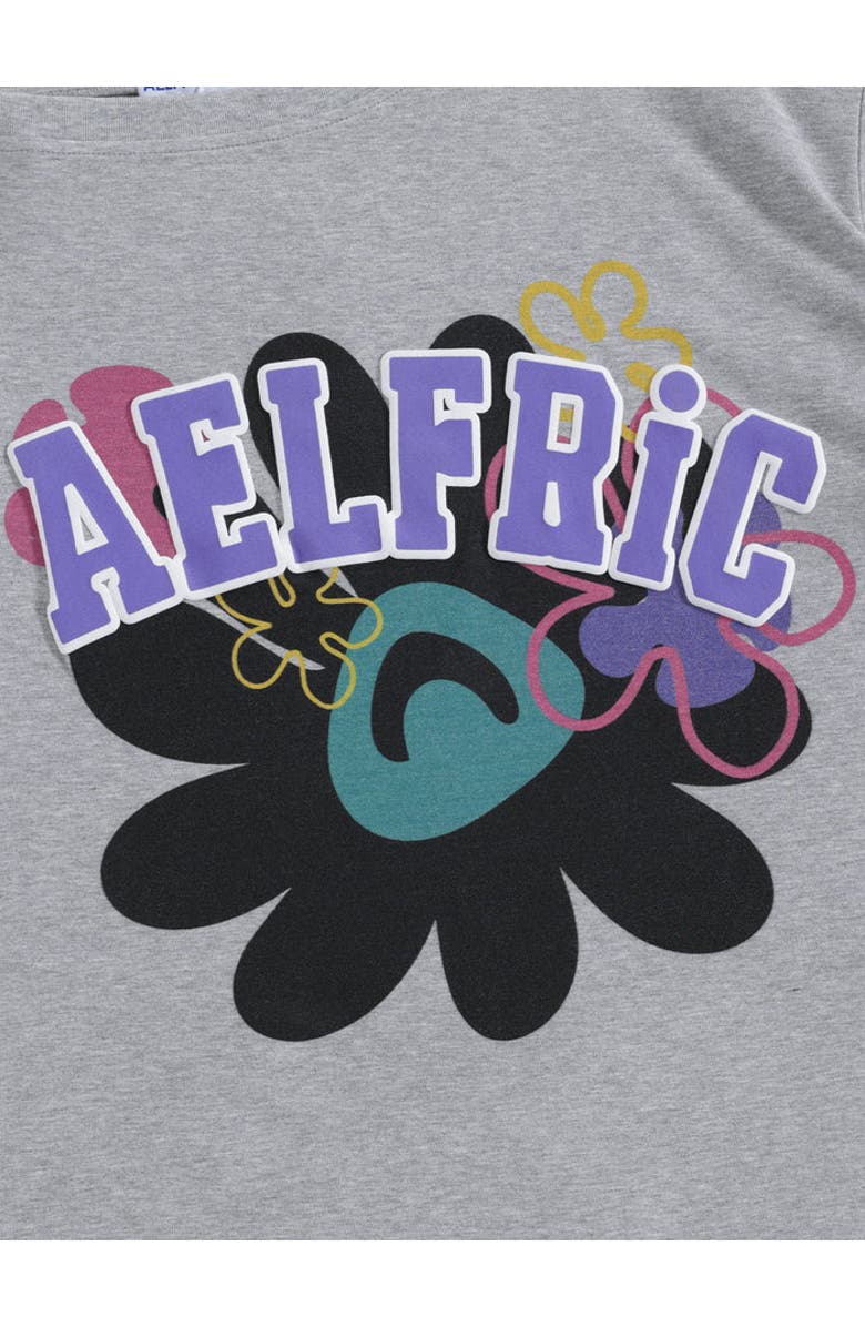 AELFRIC EDEN Flower Off-The-Shoulder Tee, Alternate, color, Grey