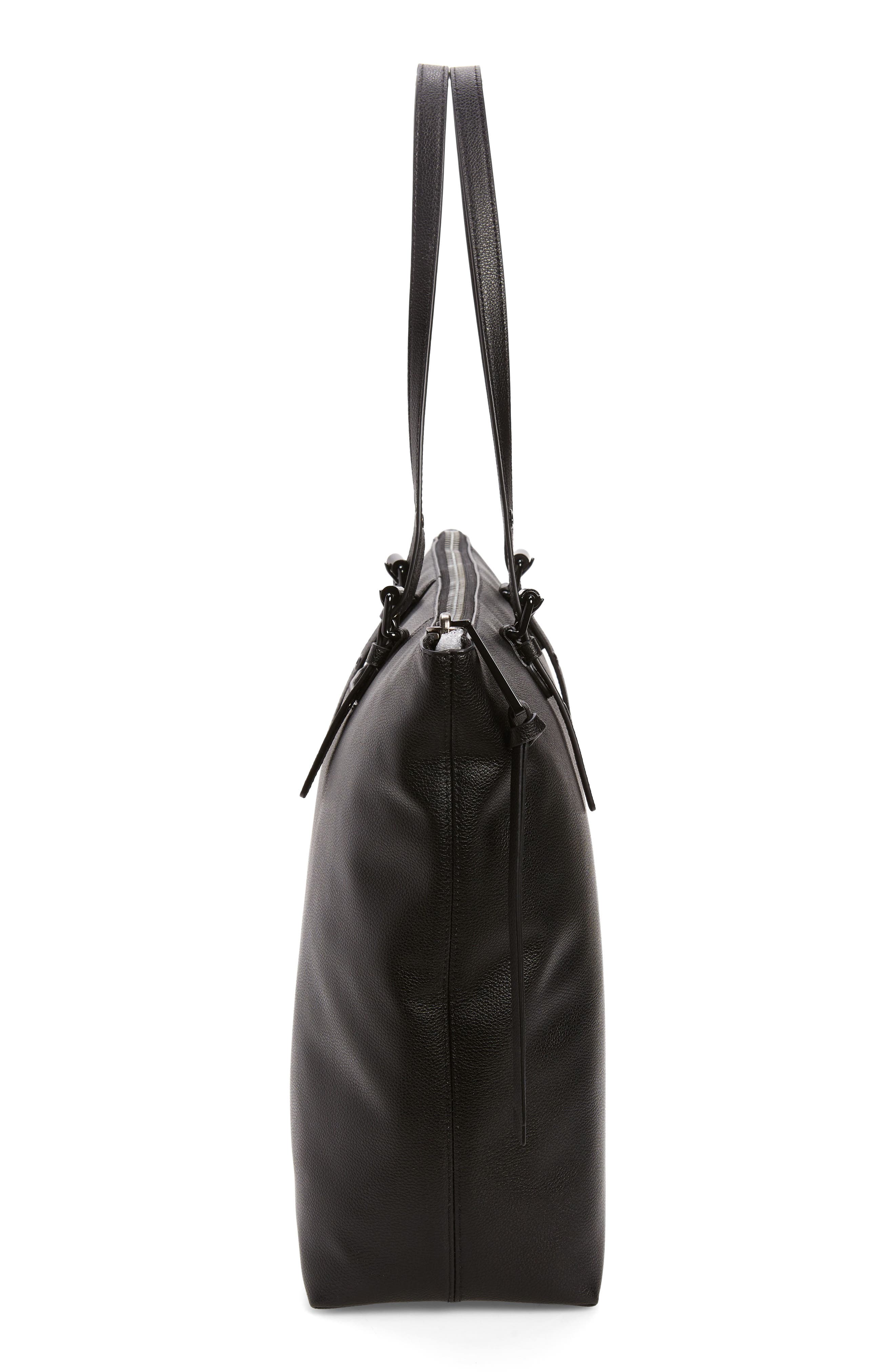 Rebecca Minkoff Chunky Leather Zip Tote, Alternate, color, 