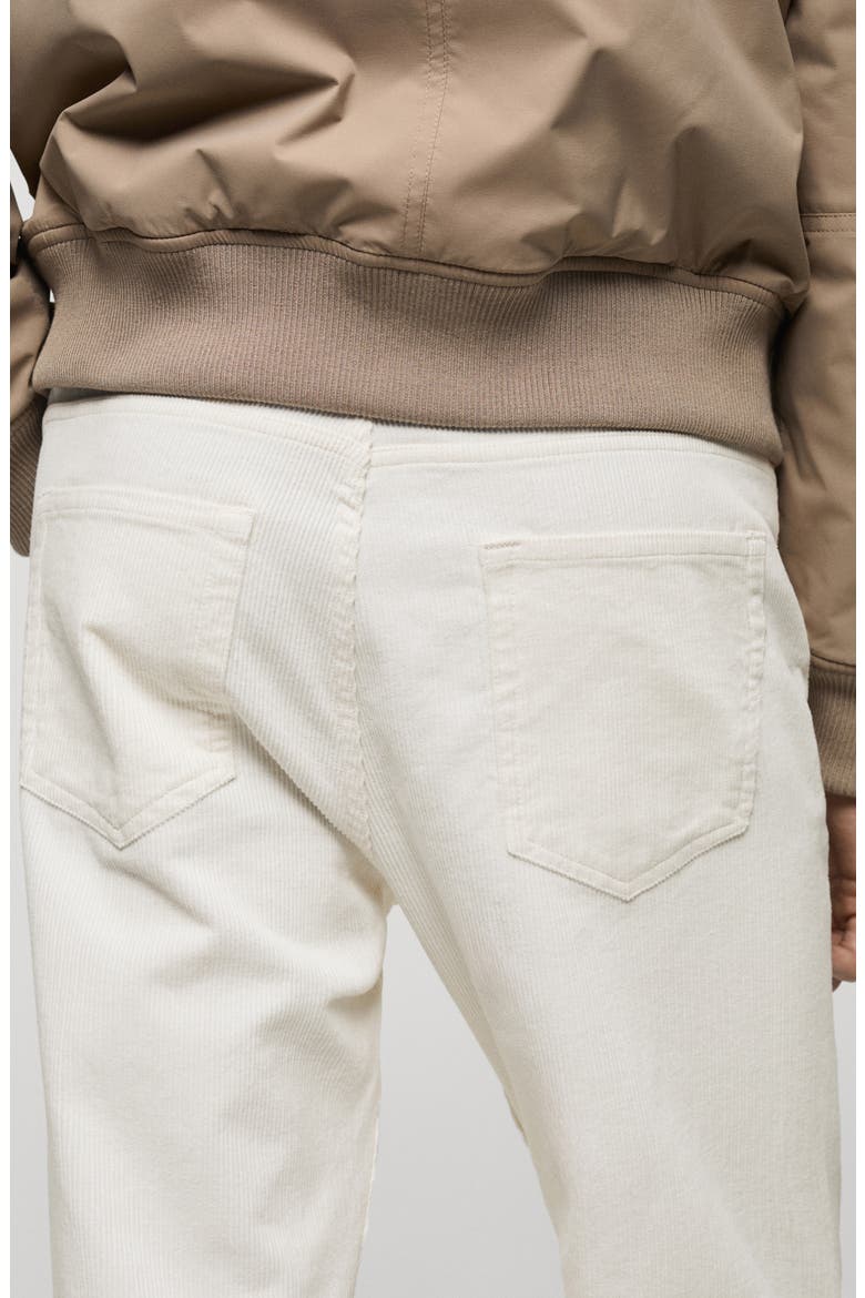Regular Fit Straight Leg Corduroy Pants, Alternate, color, OFF WHITE