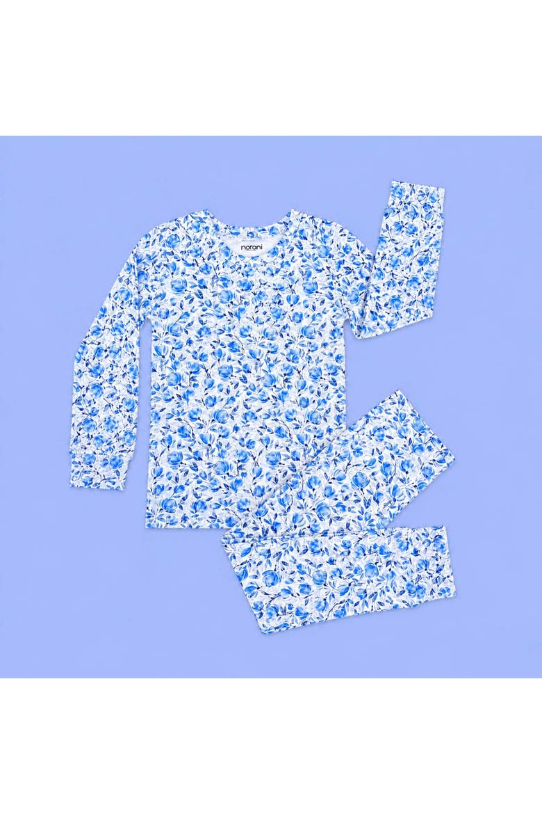 Modal Pajamas - Blue Floral, Alternate, color, Blue