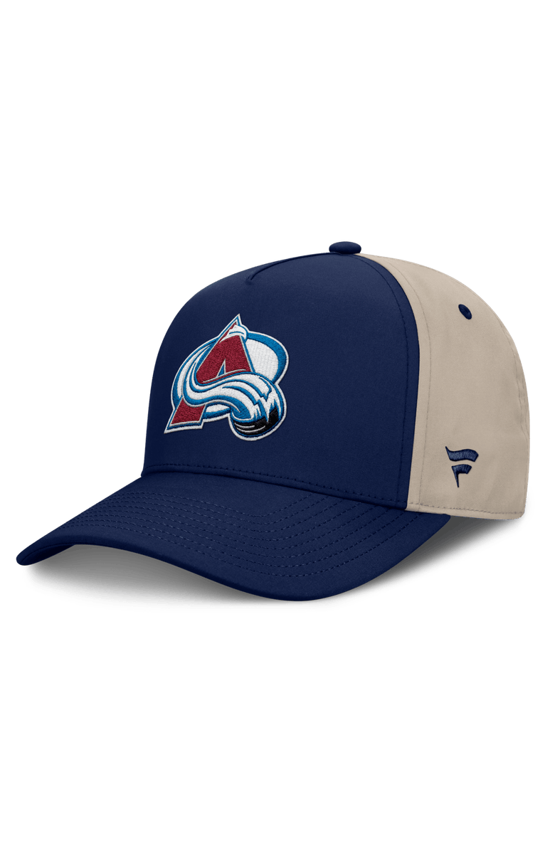 FANATICS Men's Fanatics Navy/Tan Colorado Avalanche 2026 Stanley Cup Playoffs Locker Room Adjustable Hat, Main, color, Navy