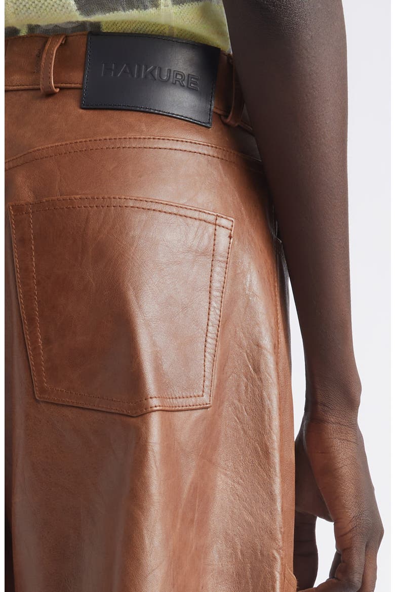 Legacy Leather Bermuda Shorts, Alternate, color, TAN