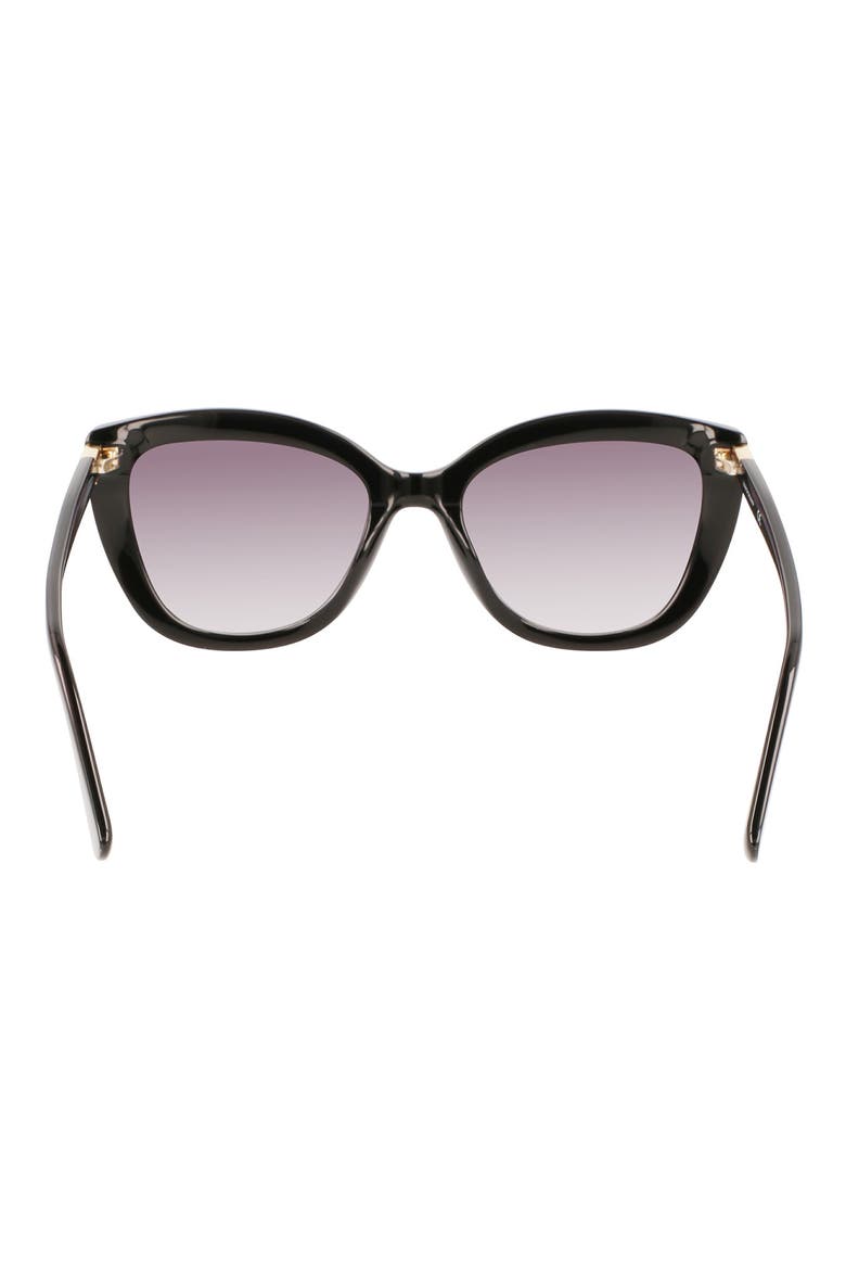 Le Pilage 54mm Rectangular Sunglasses, Alternate, color, BLACK