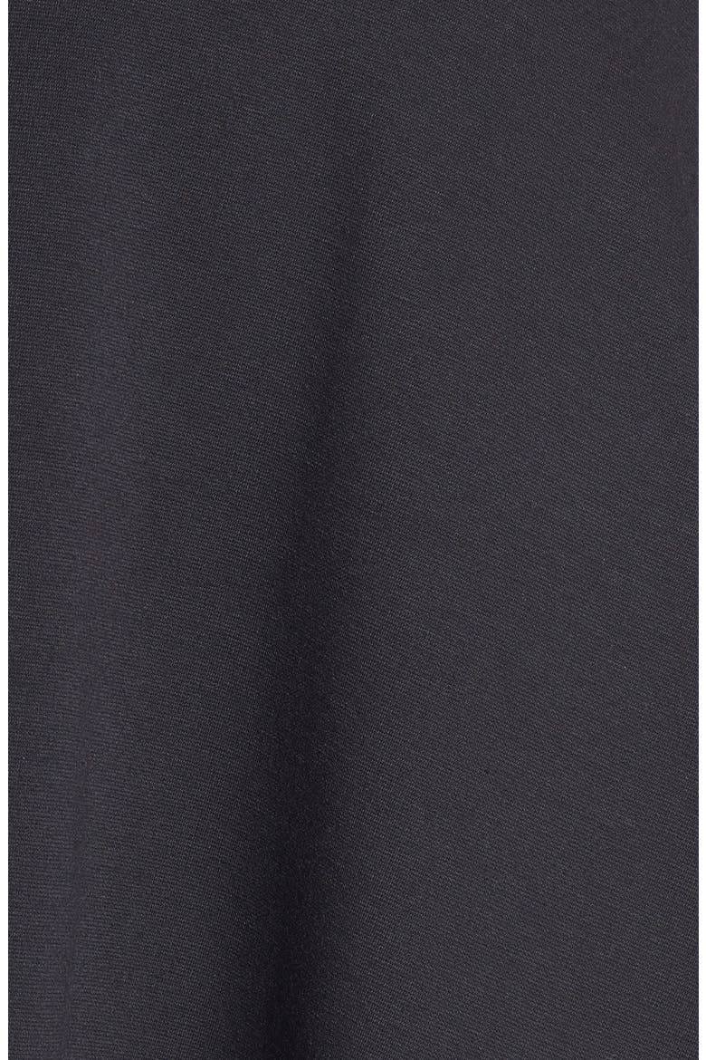 Back Zip Flared Ponte Skirt, Alternate, color, BLACK