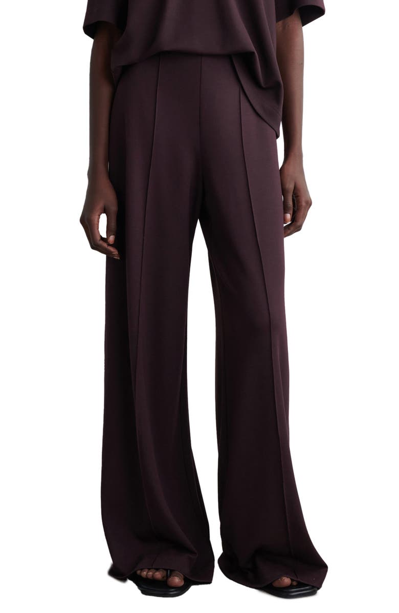 COS Hyke Wide Leg Pants, Main, color, Red Dark
