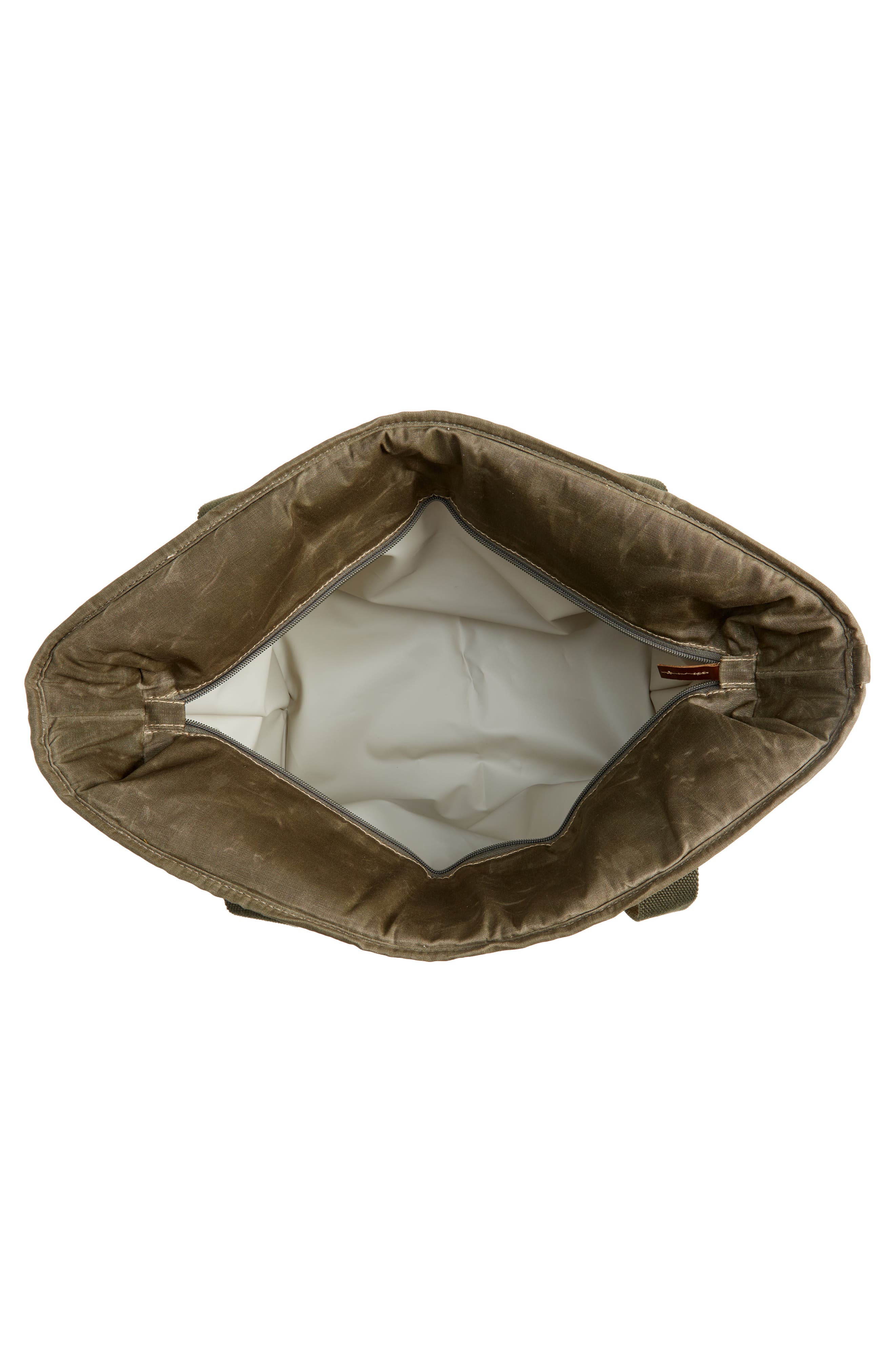 L.L.Bean Insulated Waxed Canvas Tote Bag, Alternate, color, 