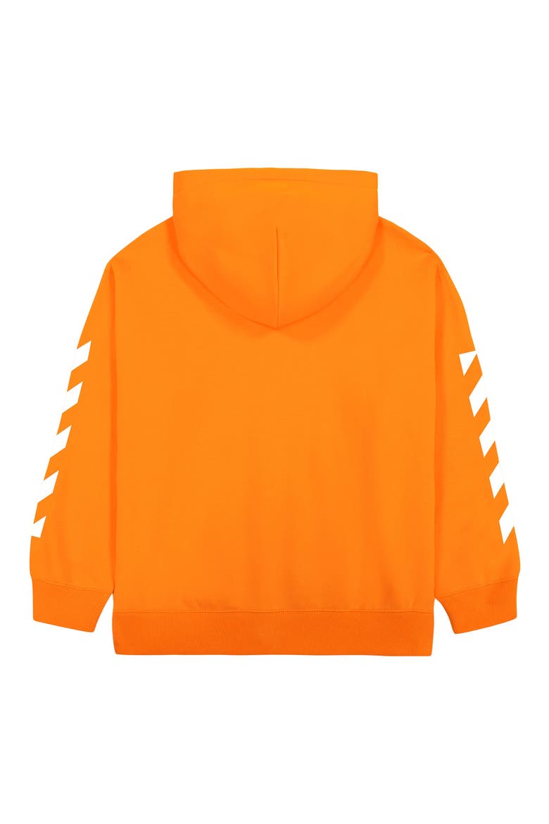 Kids' Diag Graphic Full Zip Hoodie, Alternate, color, ORANGE TIGER