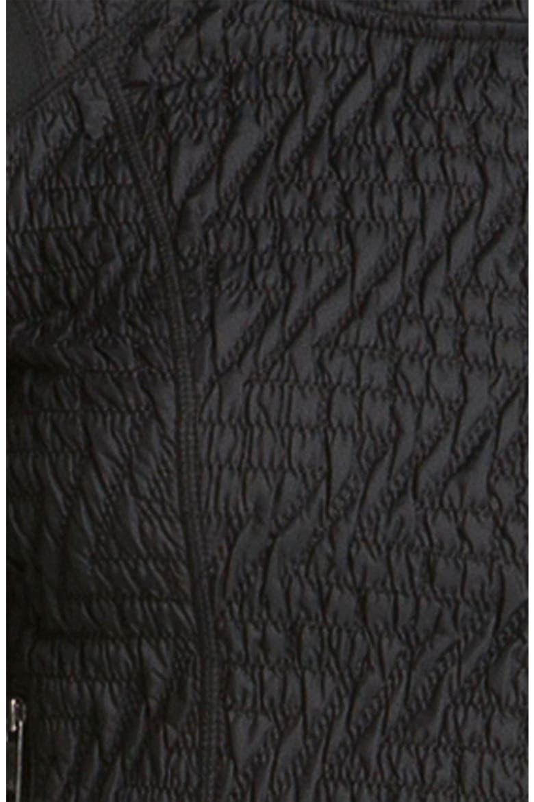 'Z Quilt Go' Moto Jacket, Alternate, color, BLACK