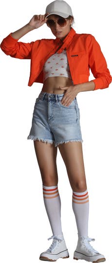 Women's Mini Cropped Racer Jacket