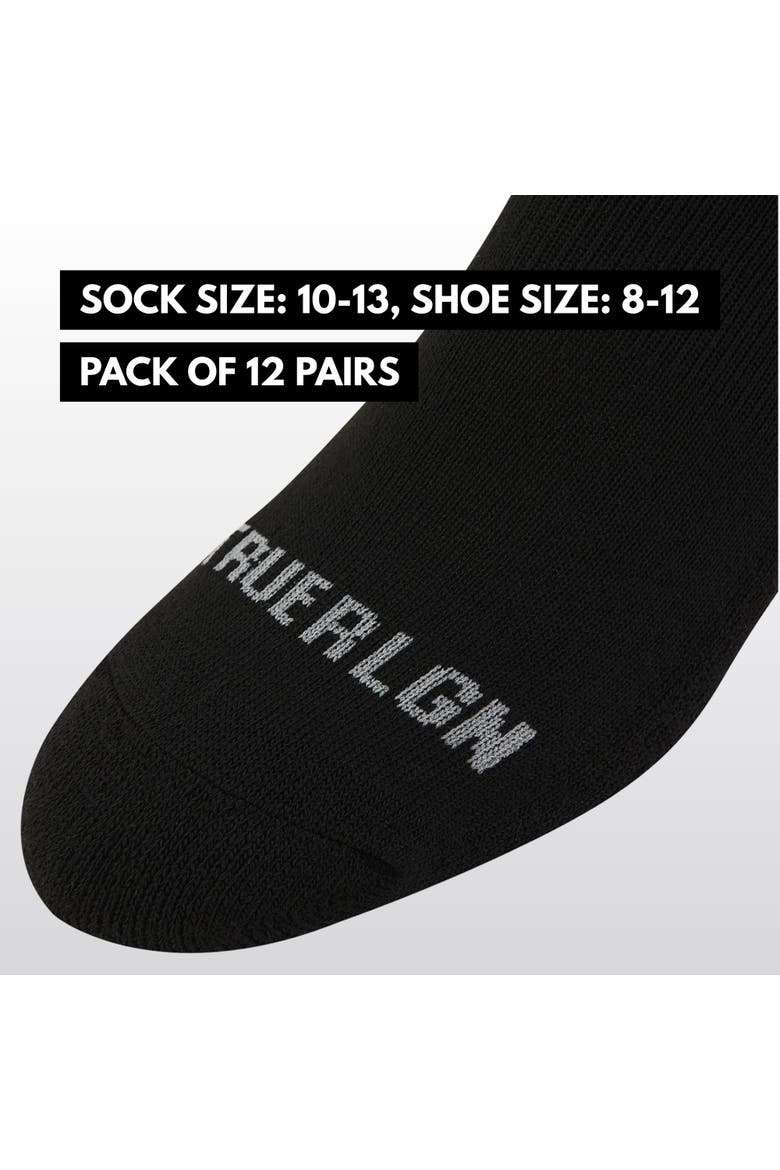 Mens Socks 6 & 12 Pairs No Show Socks for Men Premium Athletic Shoe Size 8-12, Alternate, color, Black