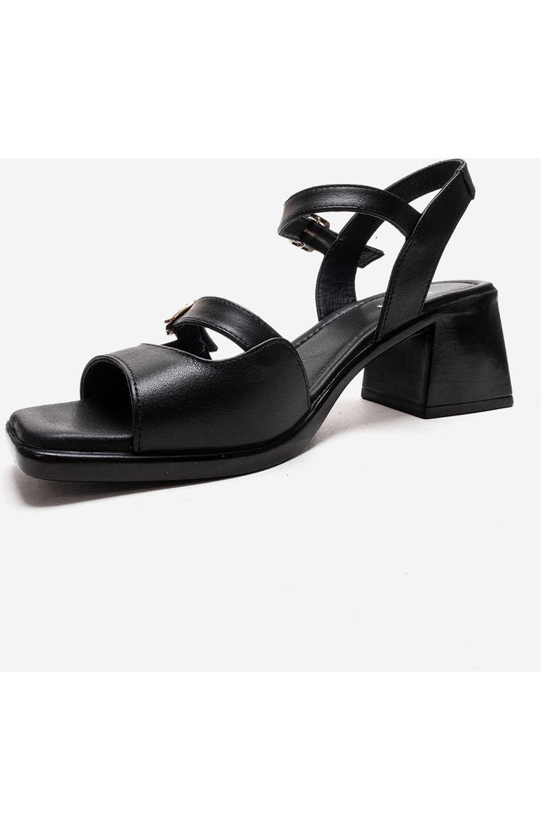 Forever & Always Shoes Yolen Leather Block Heel Sandal, Alternate, color,