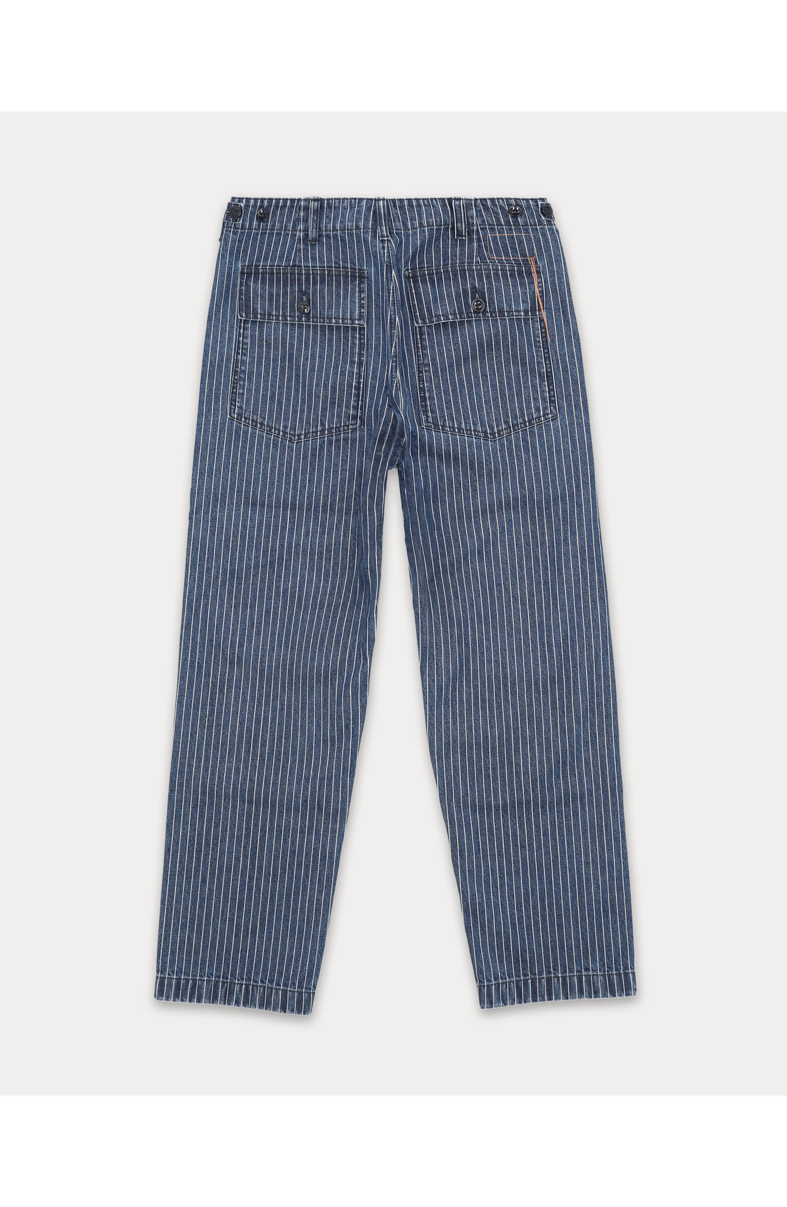 Newfatigue Pinstripe Fatigue Denim Trousers - image 2