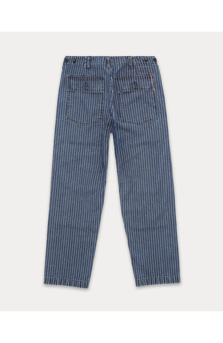 Fortela Newfatigue Pinstripe Fatigue Denim Trousers, Alternate, color, Bleach Wash