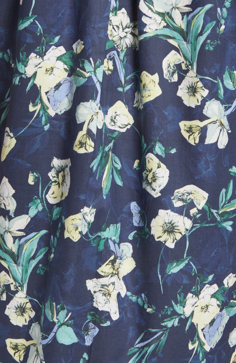 Naked & Famous Denim Floral Short Sleeve Button-Down Shirt, Alternate, color,