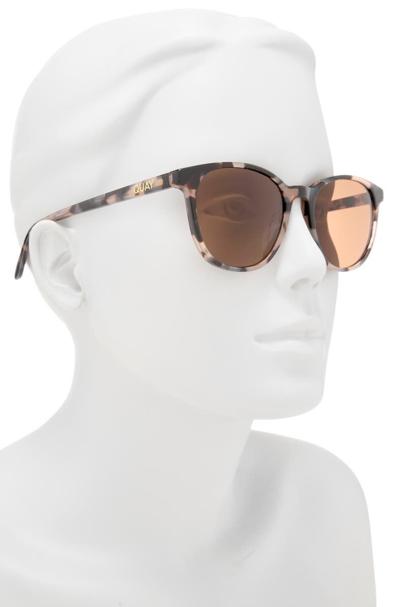 QUAY 48mm Blueprint Round Sunglasses, Alternate, color,