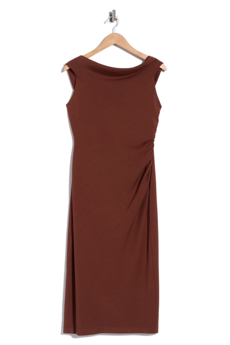 Rayn Cowl Neck Minidress, Main, color, ESPRESSO DUSK
