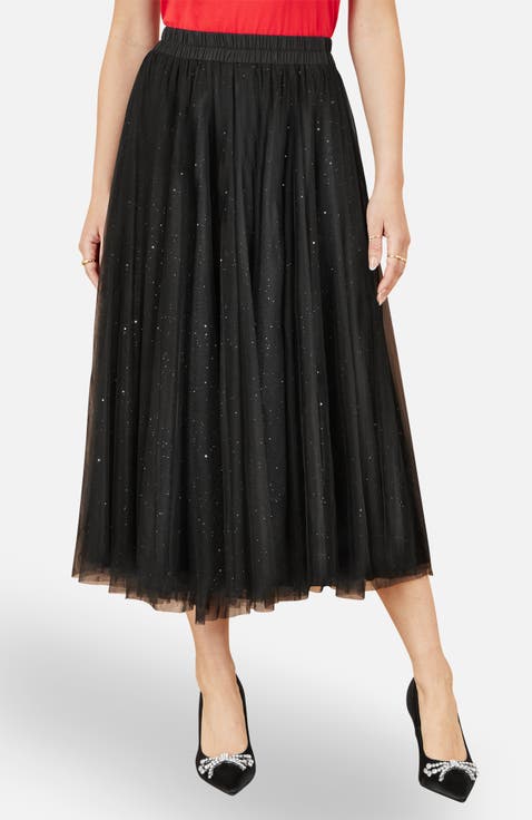 Sparkle Mesh Tulle Skirt
