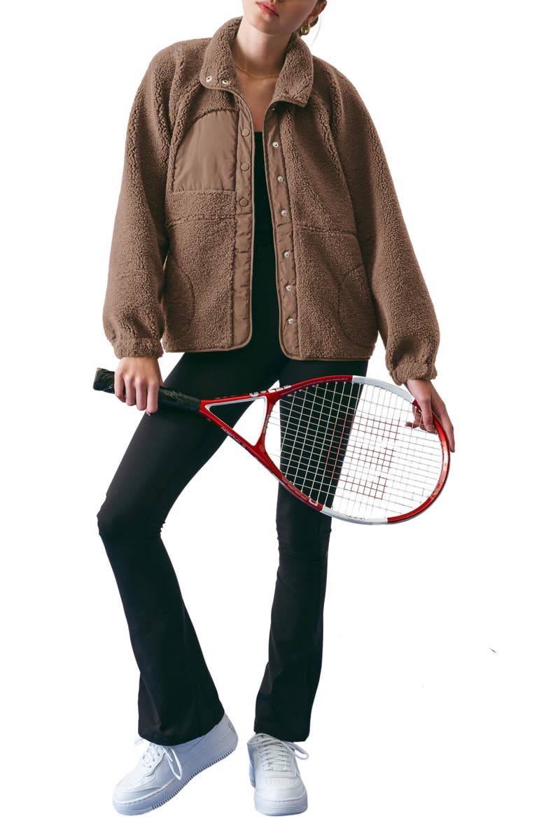 Blu Pepper High Pile Fleece Jacket, Alternate, color, 