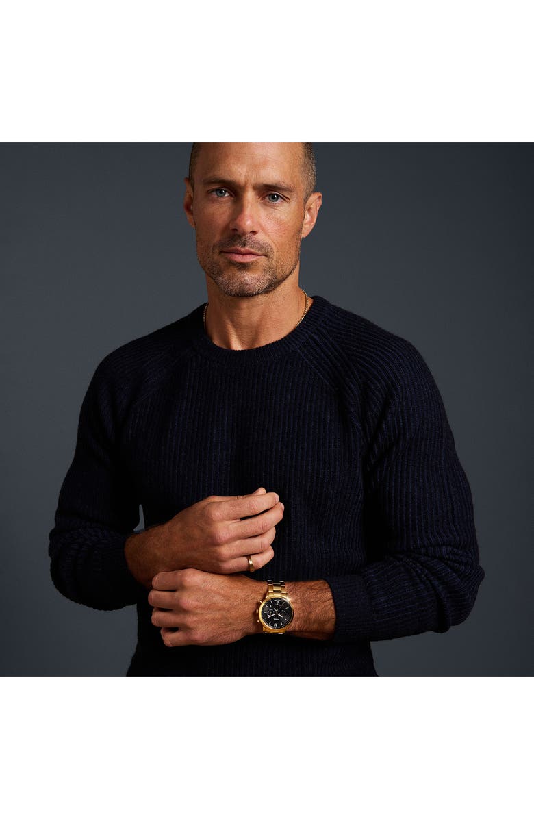 Fossil Neutra Chronograph Bracelet Watch, 44mm, Alternate, color, Gold