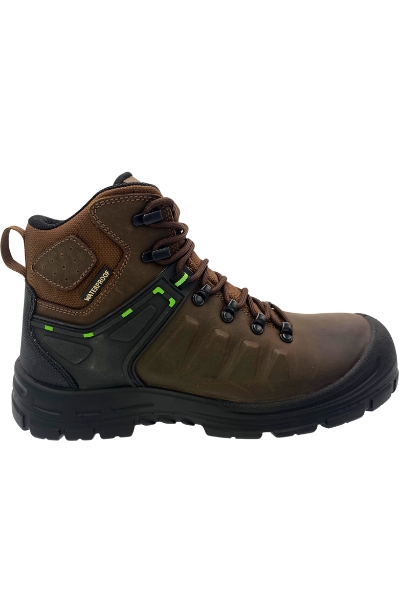 AdTec 6" Waterproof Work Boot, Alternate, color, Dark Brown