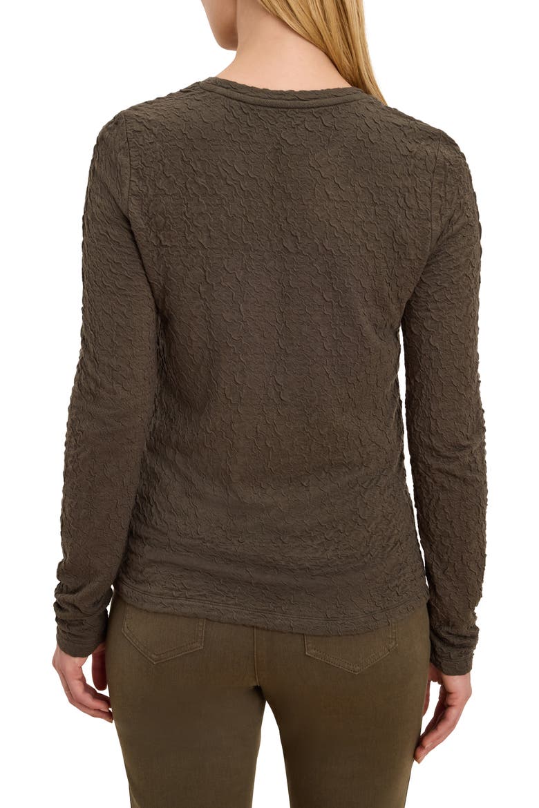 Crinkle Knit Top, Alternate, color, KELP