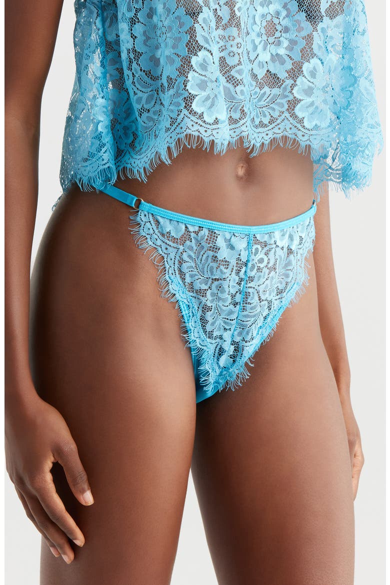 Eyelash Lace Bikini, Alternate, color, BLUE