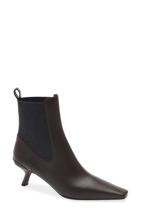 Snip Toe Kitten Heel Chelsea Boot