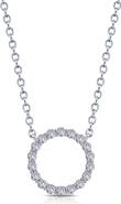 Lafonn Open Circle Simulated Diamond Pendant Necklace