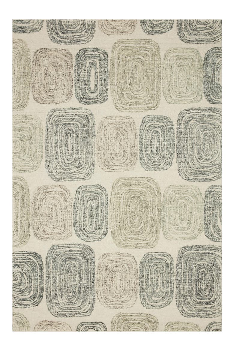 Milo Collection Rug - Dk Grey/Neutral - 5' x 8', Main, color, DK. GREY / NEUTRAL