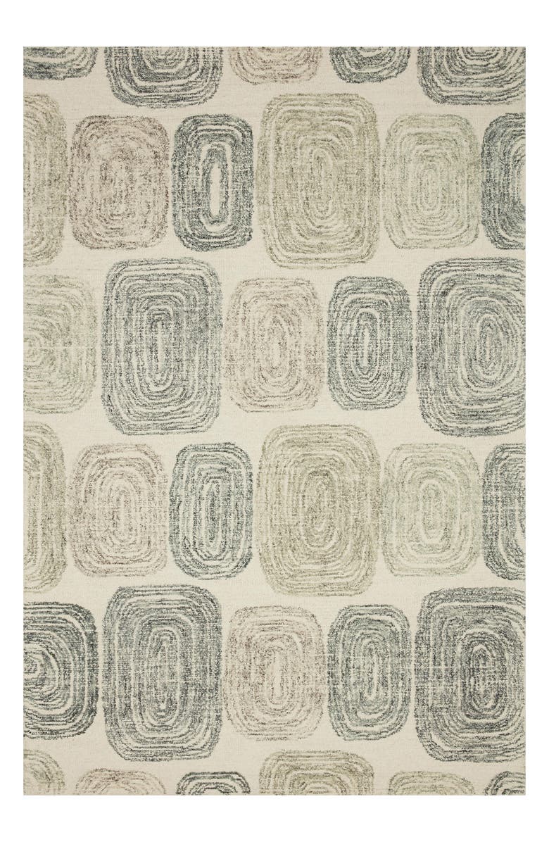 LOLOI Milo Collection Rug - Dk Grey/Neutral - 5' x 8', Main, color,