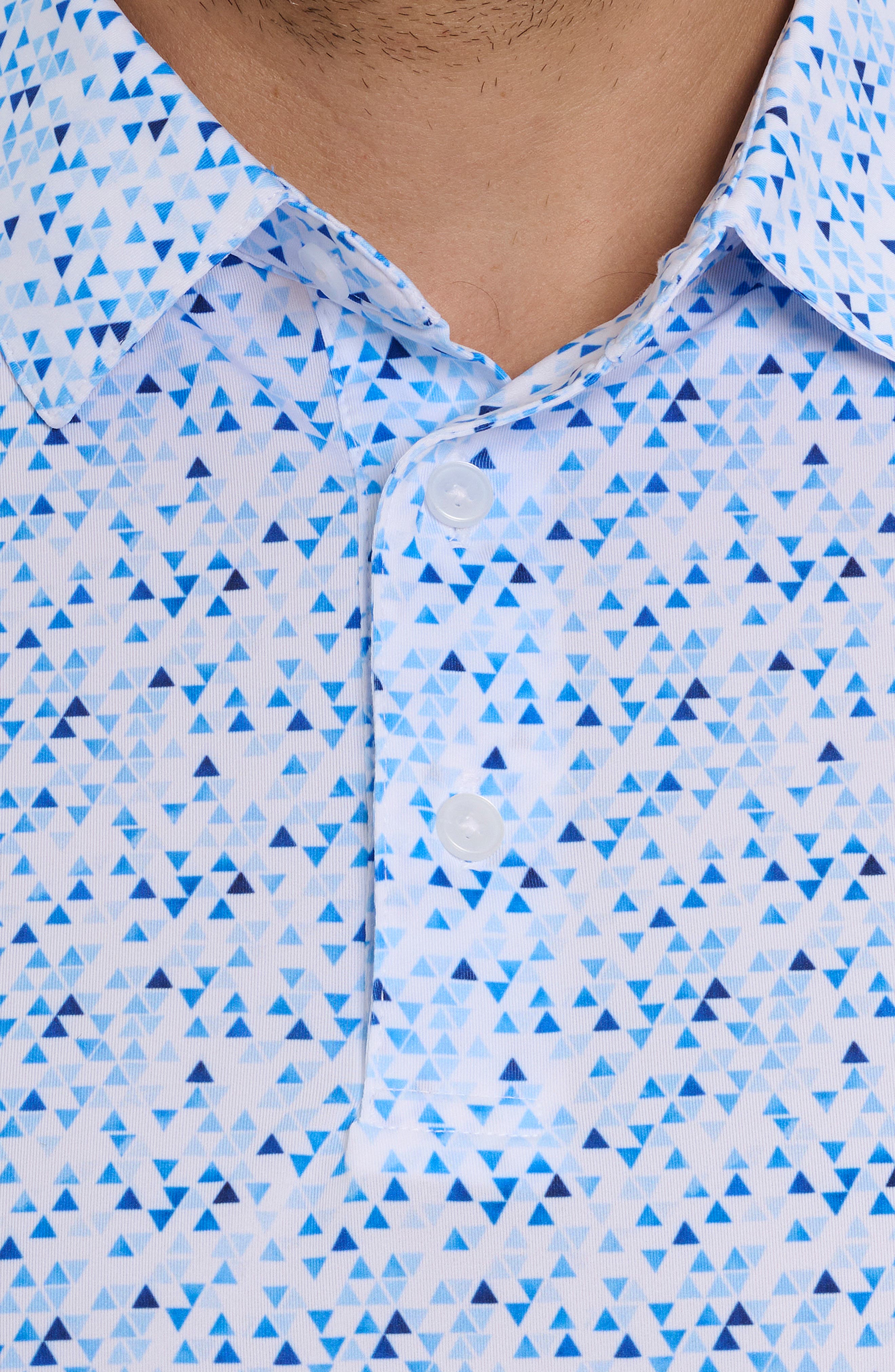 Robert Graham Calder Geo Print Performance Golf Polo (Men) | Nordstrom