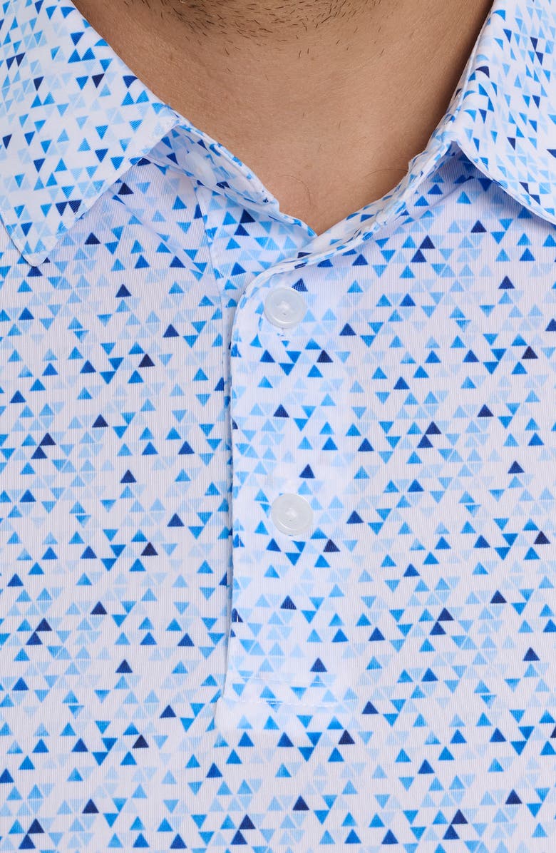 Robert Graham Calder Geo Print Performance Golf Polo, Alternate, color, 