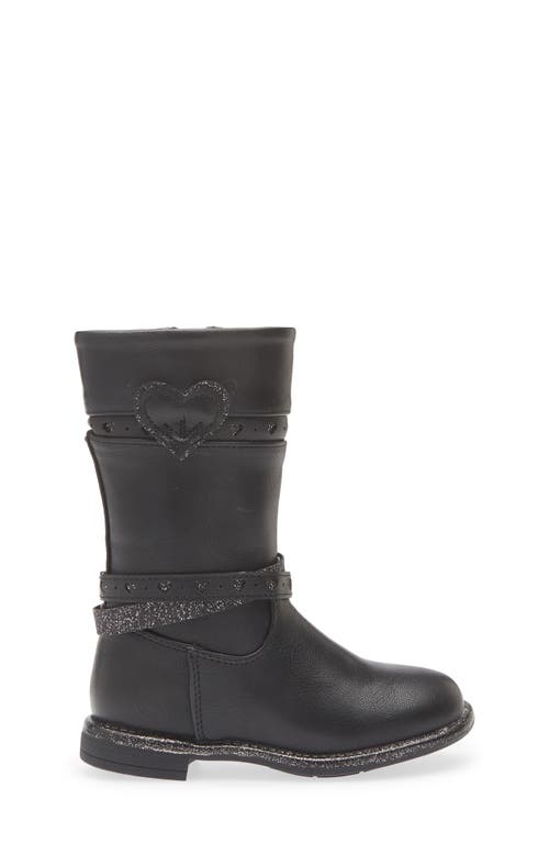 Olivia Miller Kids' Heart Appliqué Boot In Animal Print