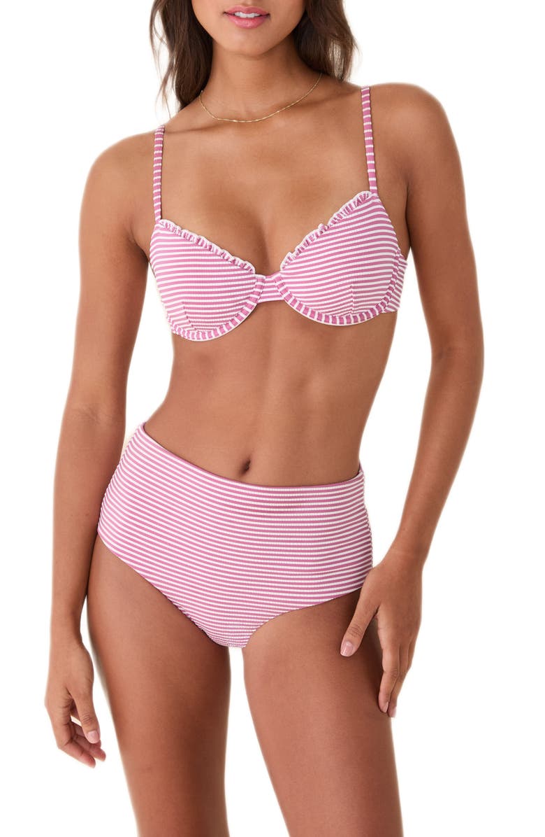 Andie The Rosarito Underwire Bikini Top, Alternate, color, Bloom