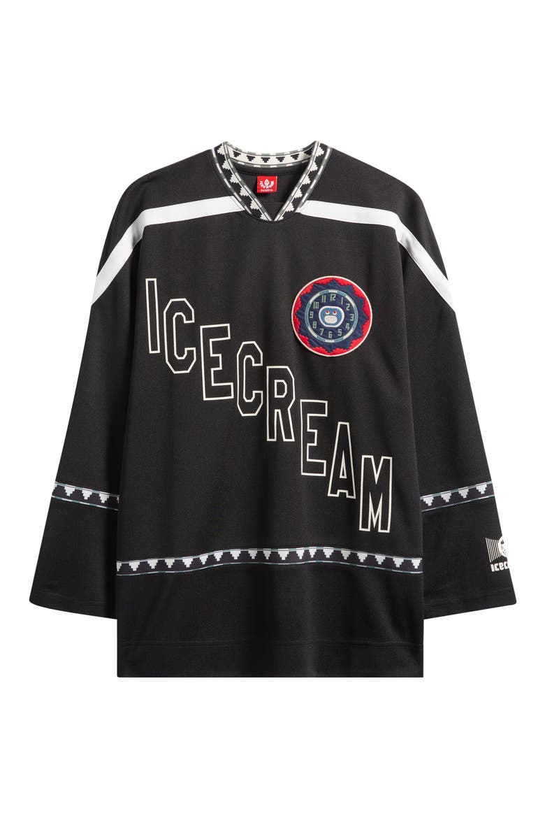 Party On Long Sleeve Mesh Jersey, Alternate, color, BLACK