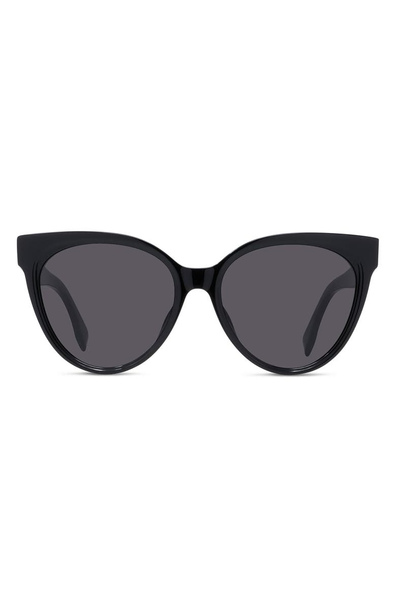 Fendi 'Fendi Lettering 56mm Cat Eye Sunglasses, Main, color,