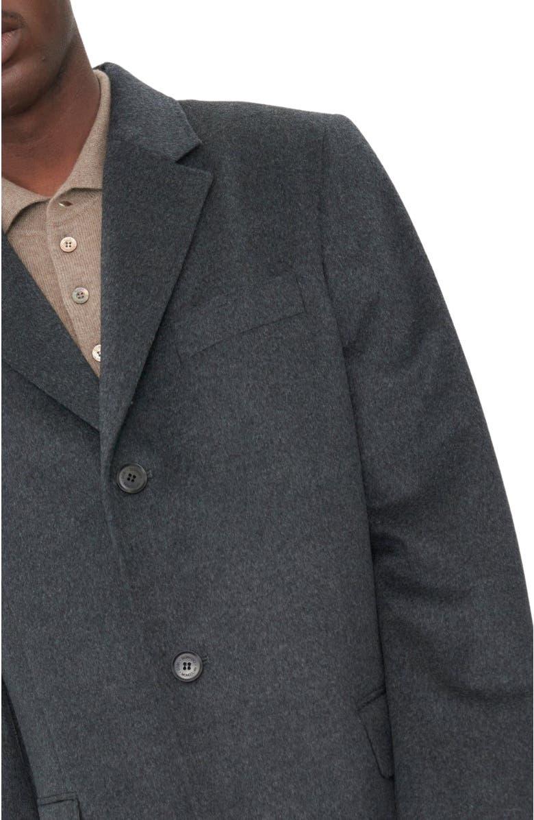 Gobi Cashmere Classic Single Breasted Coat, Alternate, color, Charcoal