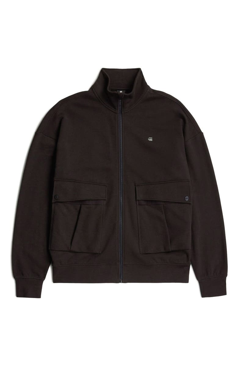 G-STAR Rovic Zip-Up Sweatshirt, Alternate, color, Dark Black