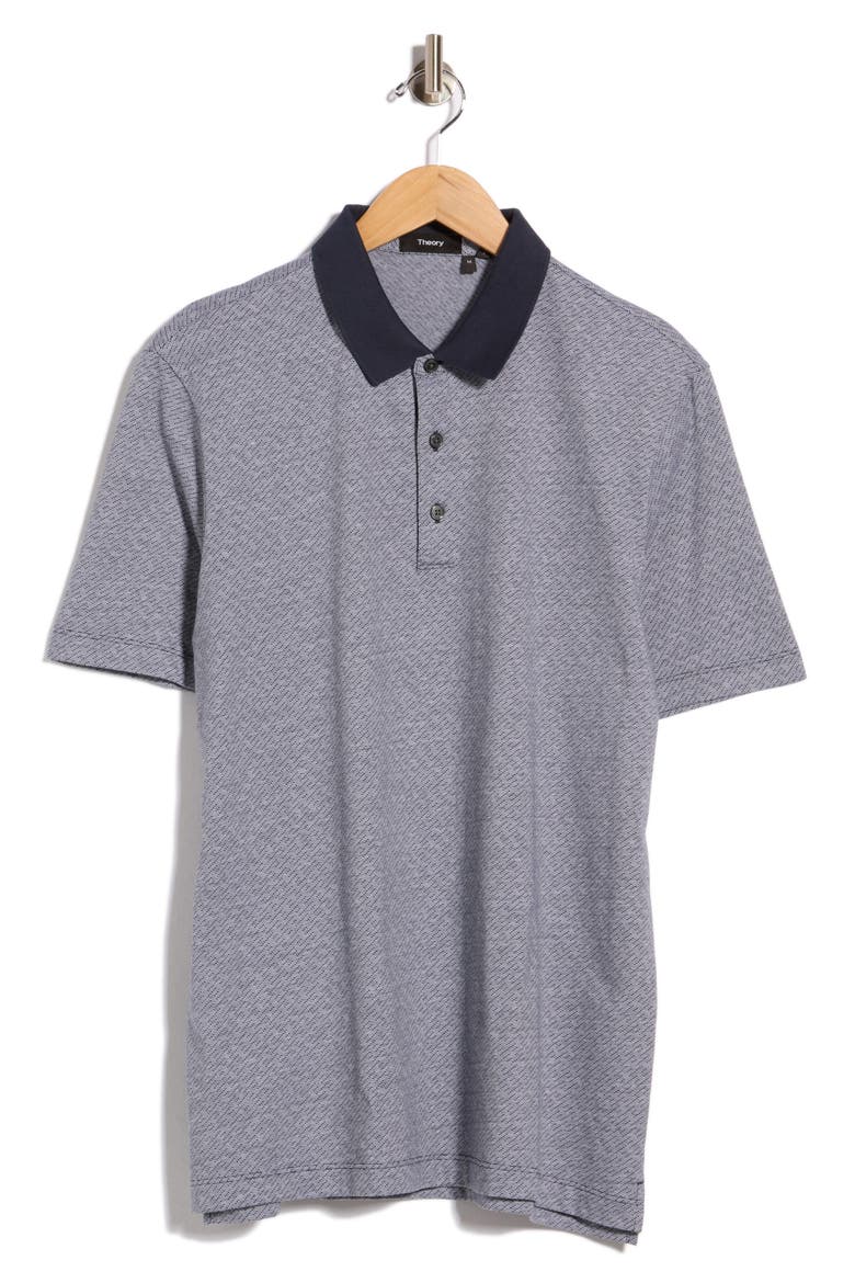 Diagonal Dash Polo, Alternate, color, BALTIC/WHITE