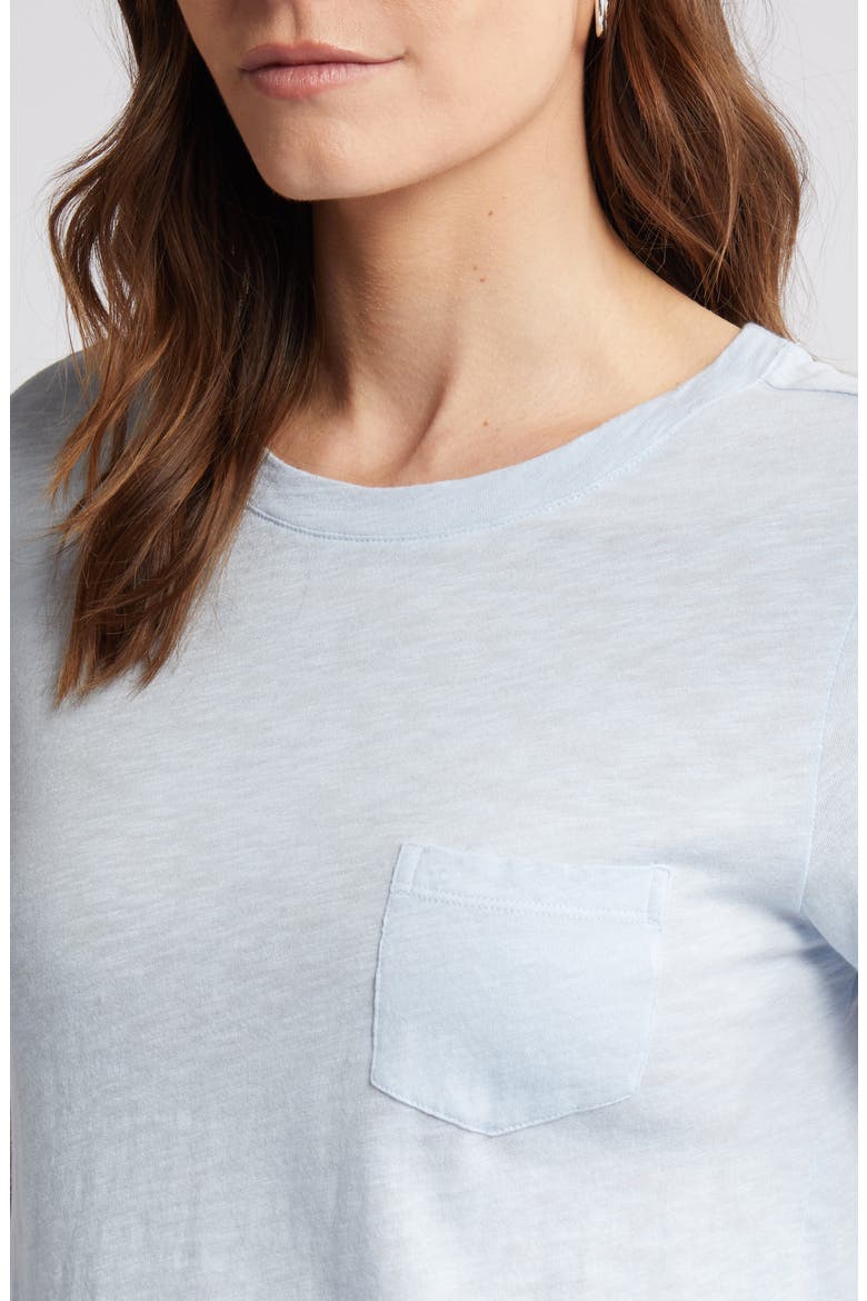 Core Slub Crewneck T-Shirt, Alternate, color, BLUE SKYWAY