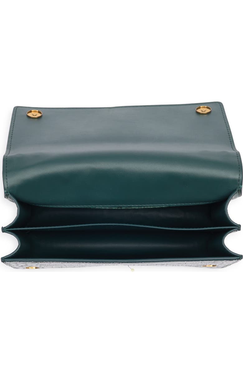 Kurt Geiger Shoreditch Croc Embossed Shoulder Bag, Alternate, color,