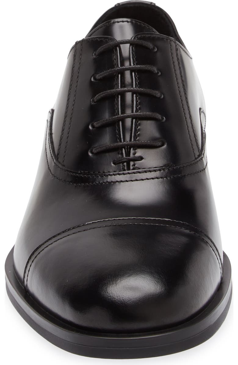 Stuart Weitzman Club Classic Cap Toe Oxford, Alternate, color, Black