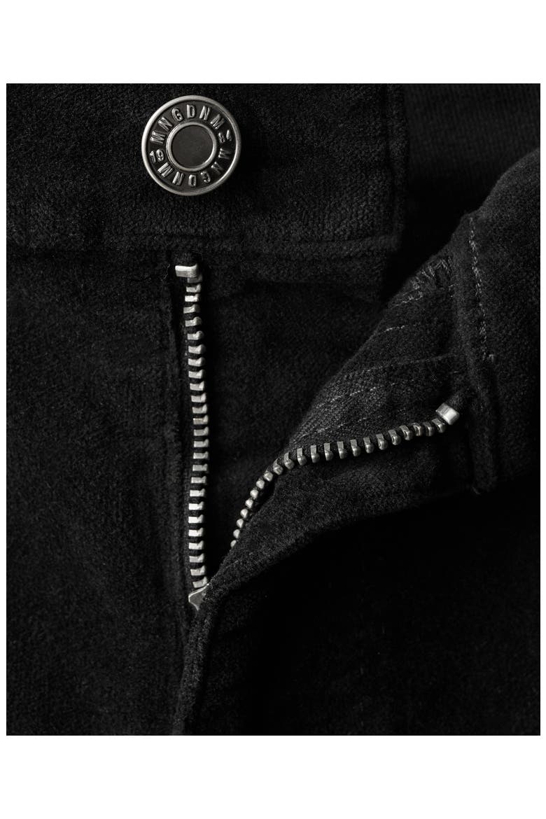 Flare Velvet Jeans, Alternate, color, BLACK