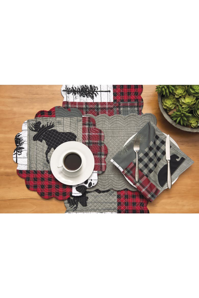 Hayden Cloth Napkin Set of 6, Alternate, color, Gray