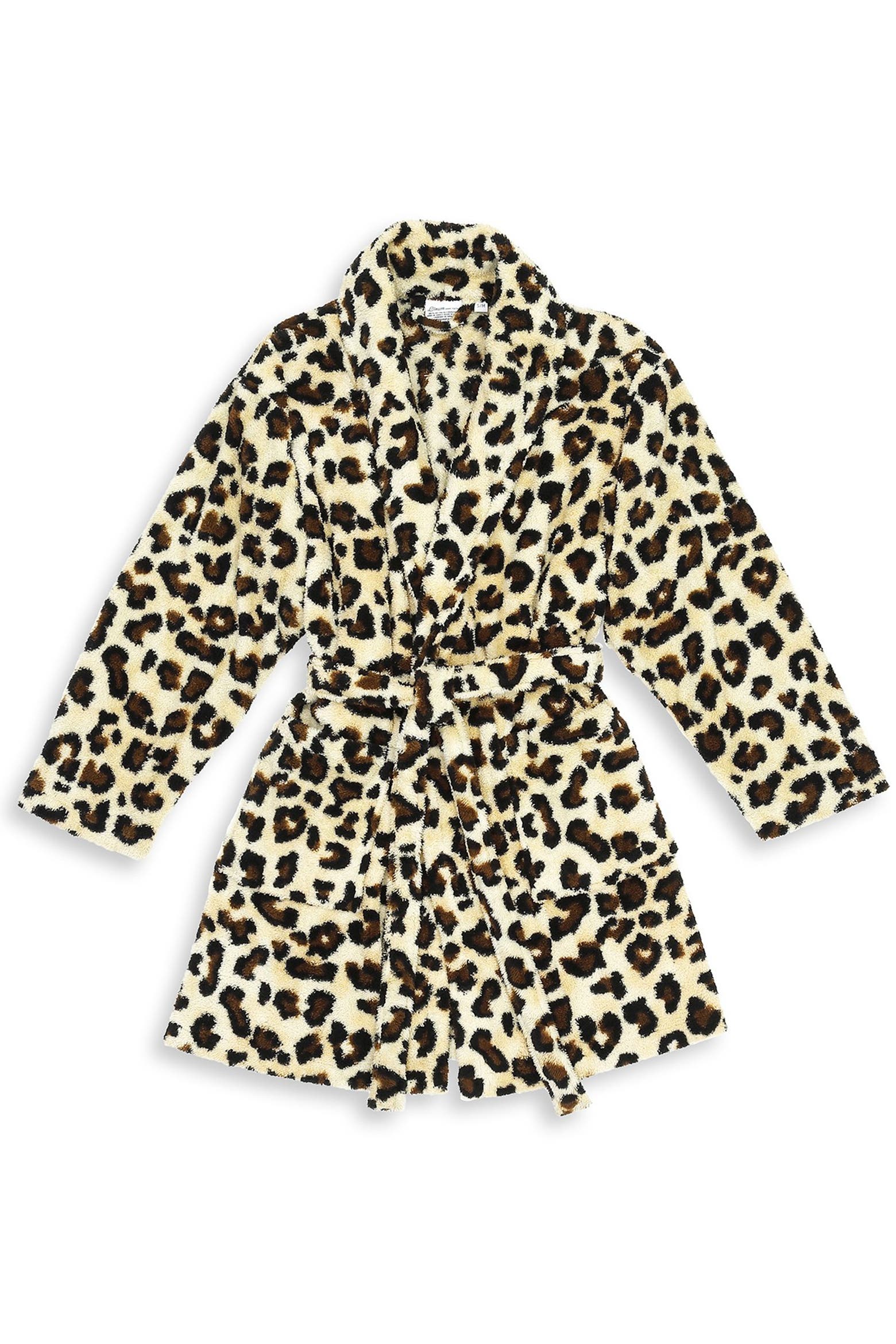 Copy Textile Design Linum Home Textiles Super Plush Leopard Print Bathrobe (Women ...