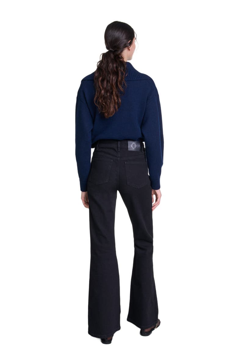 maje Flared jeans, Alternate, color, 