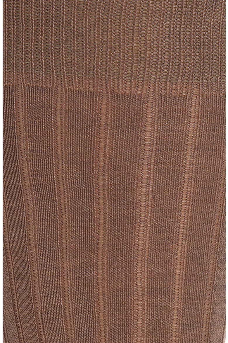 Ribbed Mercerized Cotton Blend Dress Socks, Alternate, color, MOCHA